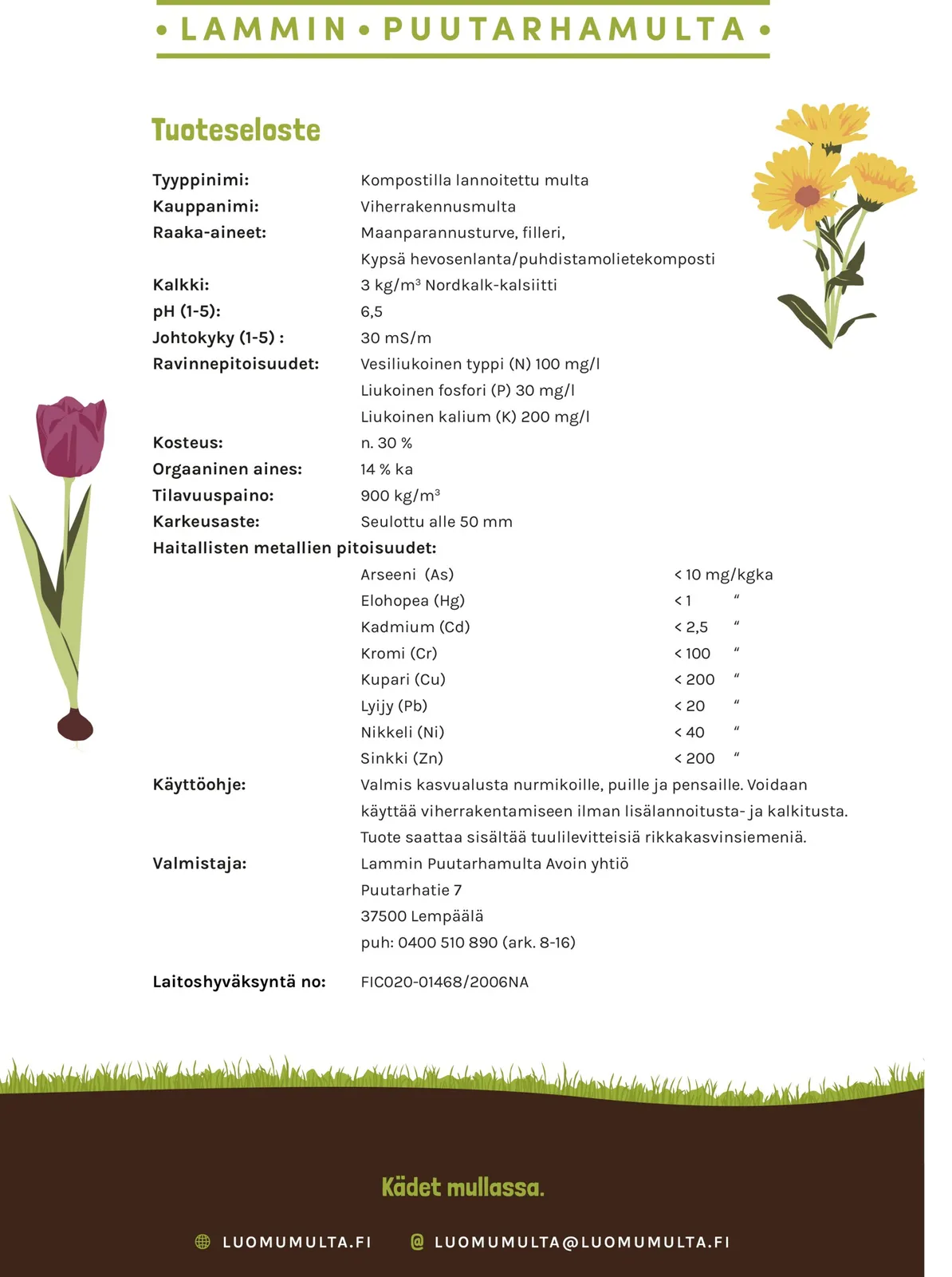 LAMMIN Viherrakennusmulta - n.1000l (suursäkki) - vain Pirkanmaan alueella, kuva 2