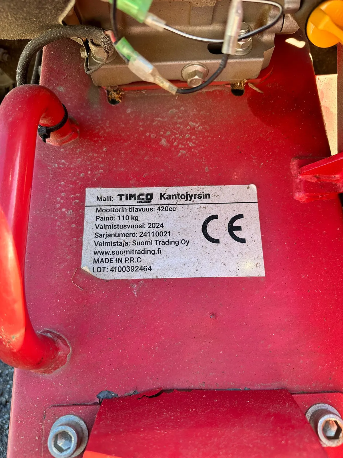 Timco Kantojyrsin - käyttöönotettu 5/2025, image 2